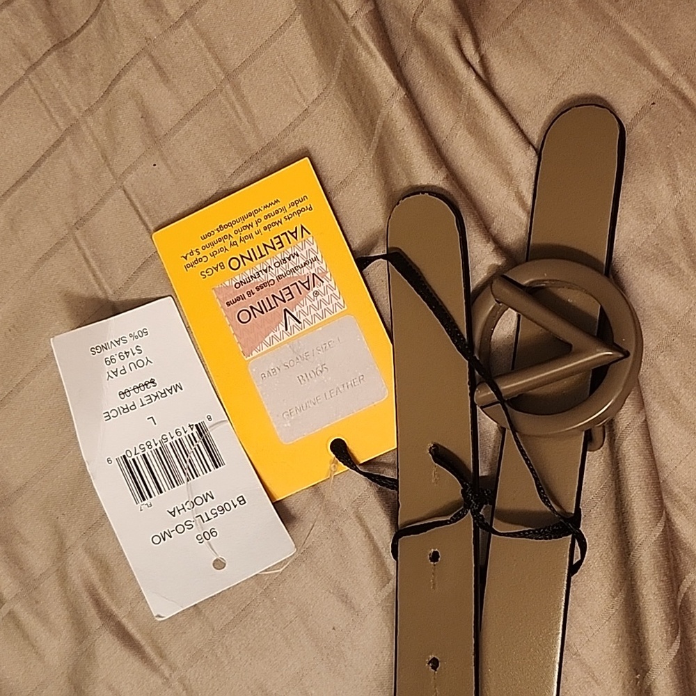 Brand New Valentino Large Belt Mocha color